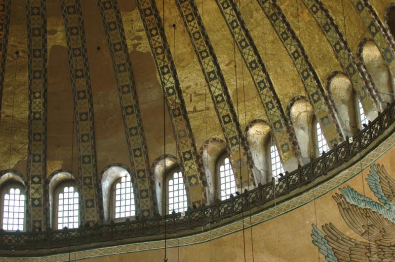 Istanbul Aya Sofya fringe of dome