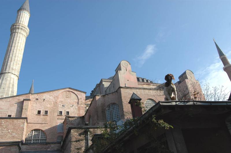 Istanbul Aya Sofya view to entrance