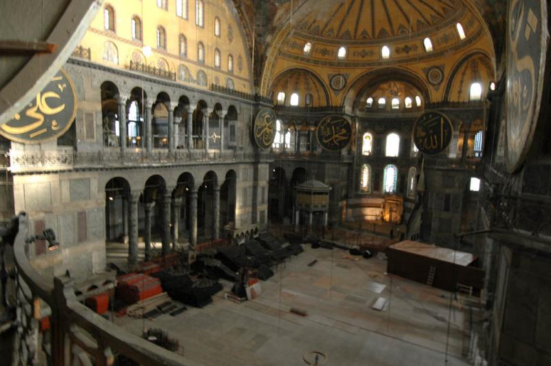 Istanbul Aya Sofya first floor