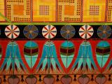 Tile wall in El Fuentes Plaza, Pasadena, California