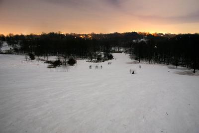 A view down the slope.
