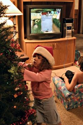 Decorating a Christmas Tree