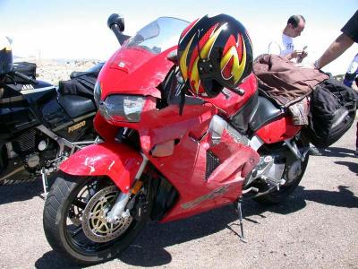 Aftermath of Tony's get-off: One scuffed VFR