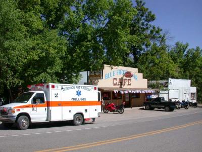 In Glenwood we call for EMS for Tony