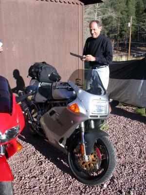 Geoffrey seems to like his Ducati 900 FE