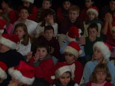 Michael's school christmas program
