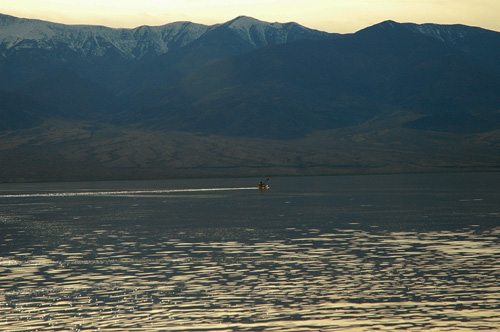 Kayaker at Badwater