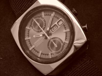 CITIZEN 8110 auto chrono (Heuer Monaco lookalike) ***SOLD***