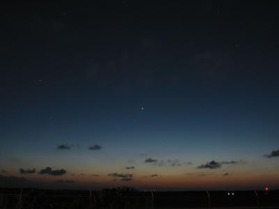 The planets on 8 May while the photographer was feeding mosquitos