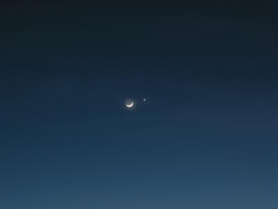 Moon and Venus