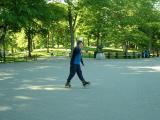 Acrobatic Skater w/Water Jug on Head