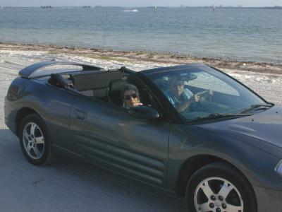 <small>Mom & Sue go<br>cruisin<br>on the beach</small>