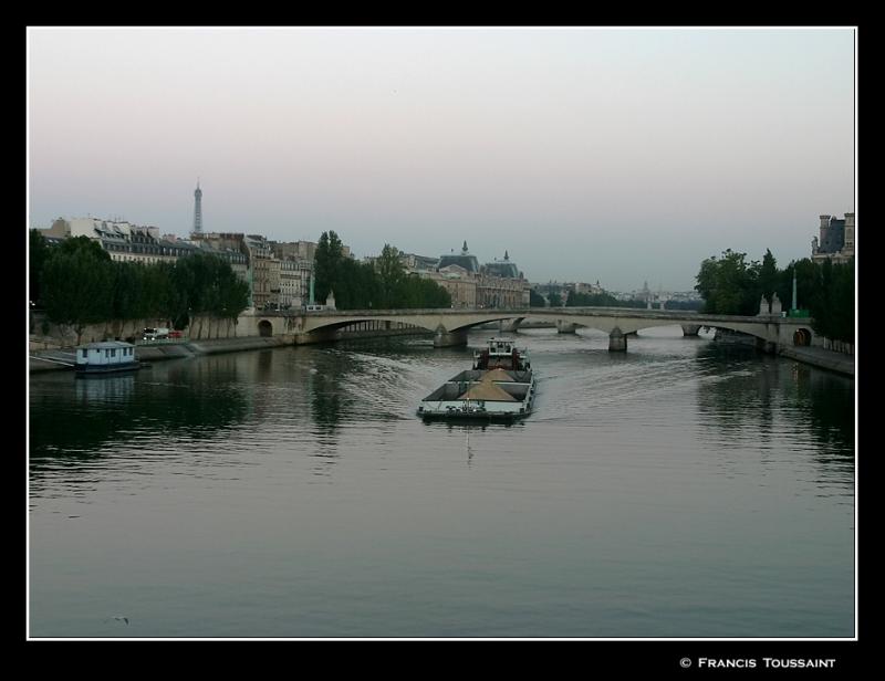 Early traffic on the Seine