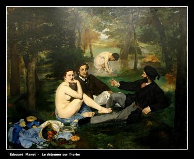 Edouard Manet  -  Le Djeuner sur l'herbe