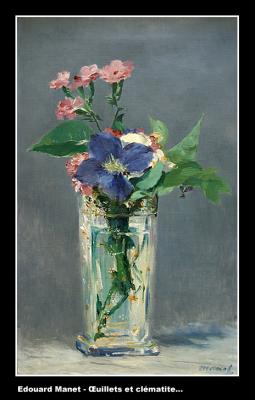 Edouard Manet  - illets et clmatite dans un vase de cristal