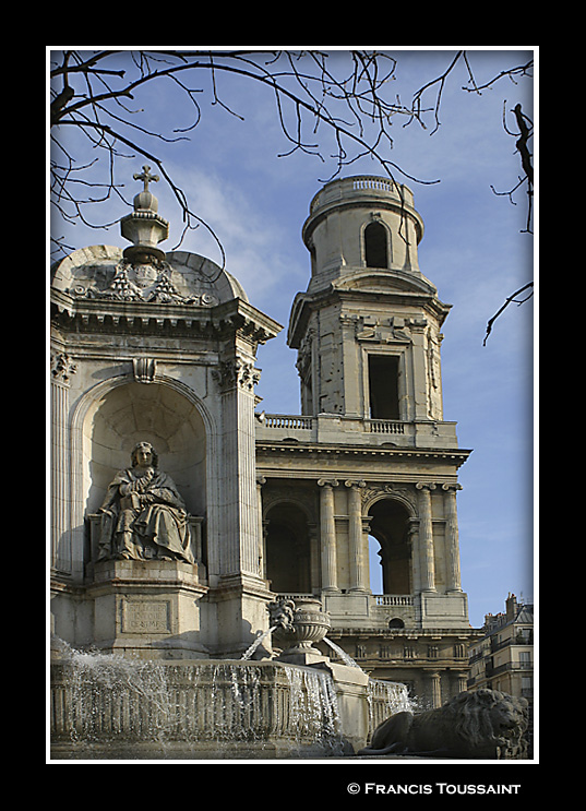 The church and fountain
