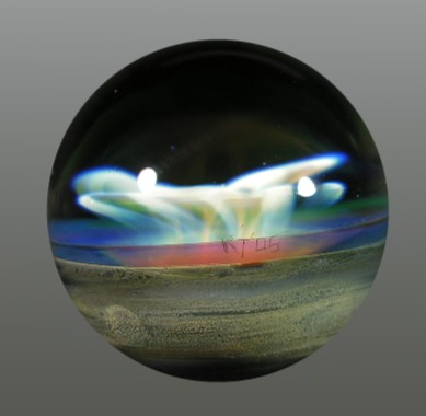 Kenan's 'K is for Kosmos' in a fumed implosion style.