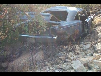 Old Car Found Over A Cliff At Mt Lemmon