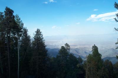 Elevations Mt Lemmon (9150 ft) Tucson (2400 ft)