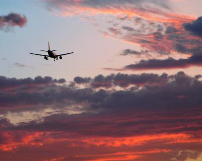 Wheels-down sundown