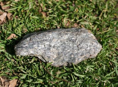 Silver Rock on the Grass