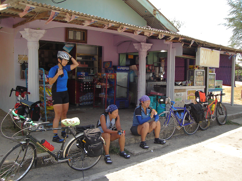 Batu Layar - rest stop with a Ramly Burger stall