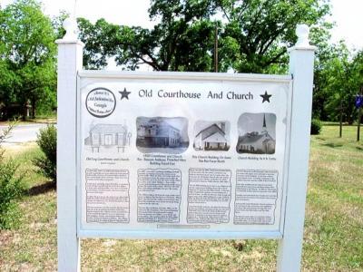 Old Courthouse And Church - Marker 3a