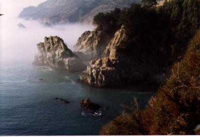 Took this when visiting Susie in Carmel, actually Susie took this with her good camera and I scanned it.
What a beautiful coast!
