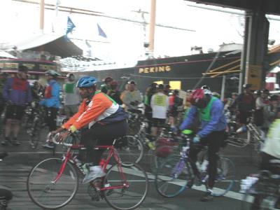 pre-tour bicycle traffic