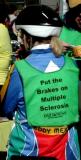 One of the more than 5000 riders and volunteers who showed up to PUT THE BRAKES ON MULTIPLE SCLEROSOS