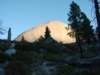 HALF DOME IN EARLY AM.