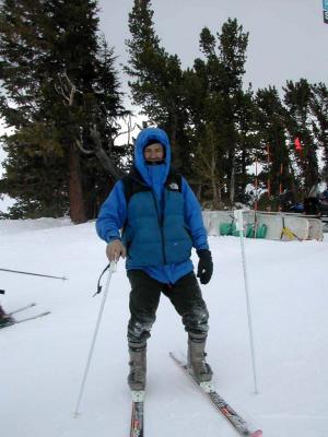 Alejandro on skis