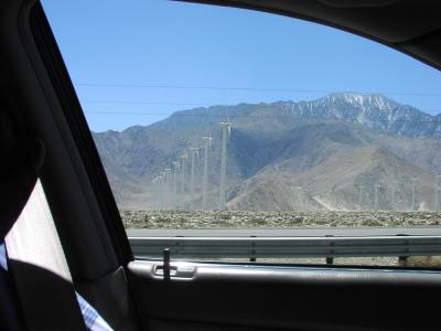 Wind Generators at base of Mt San Jacinto in Beaumont Pass