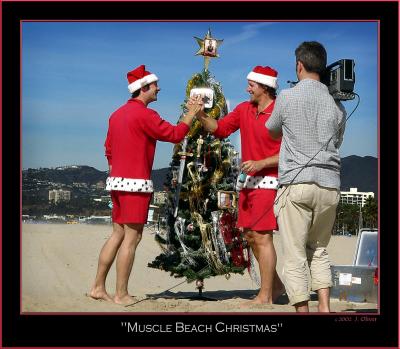 The making of:  Muscle Beach Christmas (?)