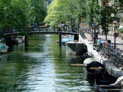 one of the many zillion bridges, crossing all thos canals