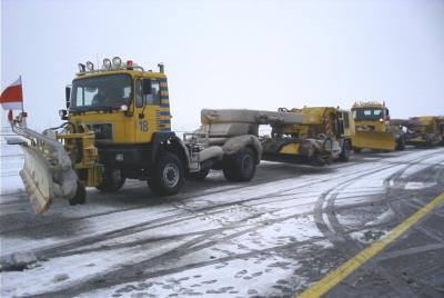 Sneeuwvloot in actie