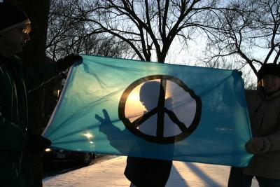 Peace Sign Flag in sunset.jpg