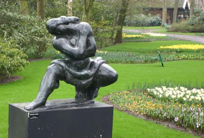 Amsterdam  - Keukenhof park : Statue
