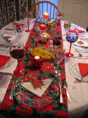 The Christmas table