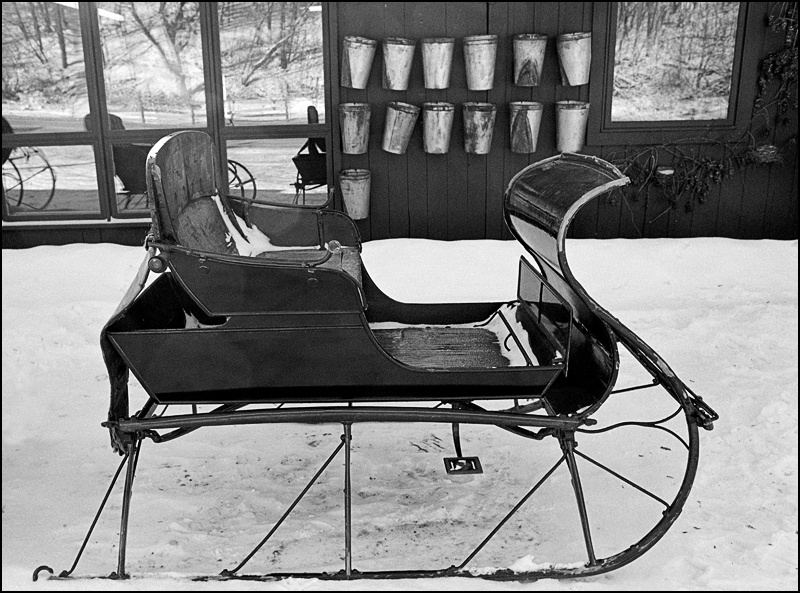 Sleigh and Buckets by Paul Fink