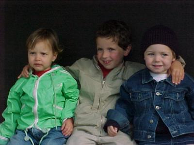 my cousins : Laure, Joran and Cato, ....