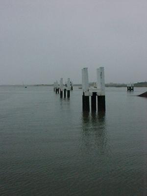 Nieuwpoort on a foggy mornin