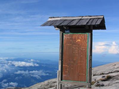 Wooden map, Mt. Kinabalu, Malaysia