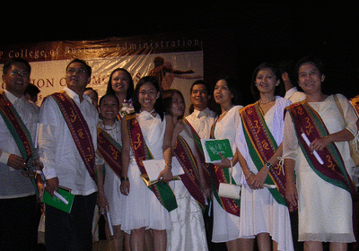 Grads on Stage