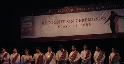 UPCBA Officers on Stage