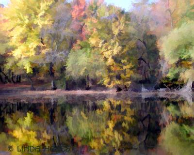 Cider Mill Pond Pano bZ (watercolor)