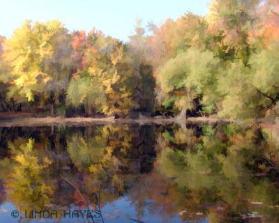 Cider Mill Pond Pano2 bZ (watercolor)