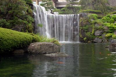 Waterfall in the Garden at the New Otani Hotel, Tokyo