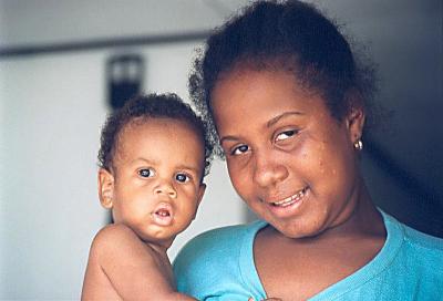 Mom and baby - Saychelles