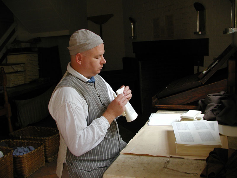 In the printers shop